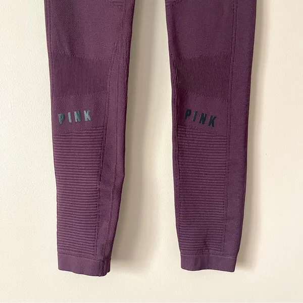 PINK VS | Burgundy High Waisted Leggings Sz S - Image 4