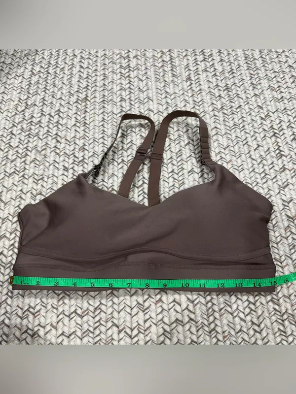 NWOT Halara Brown Medium Support Sheen Running Sports Bra - Image 10