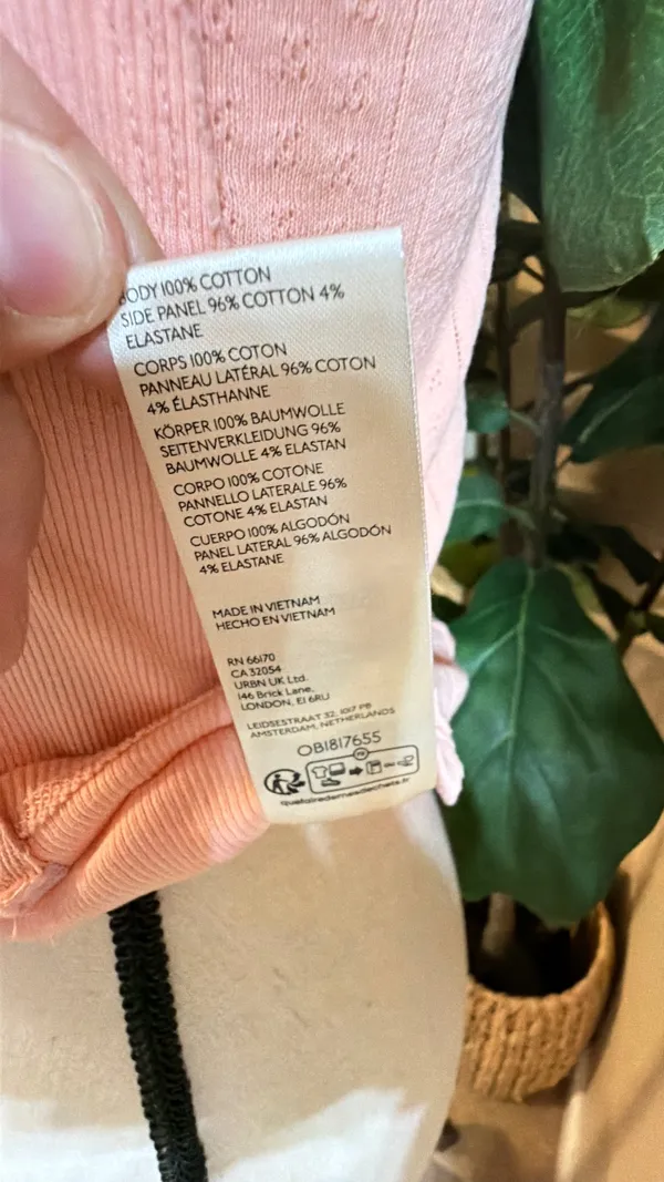 We The Free Peach Ribbed Long-Sleeve Button Cardigan - Image 6