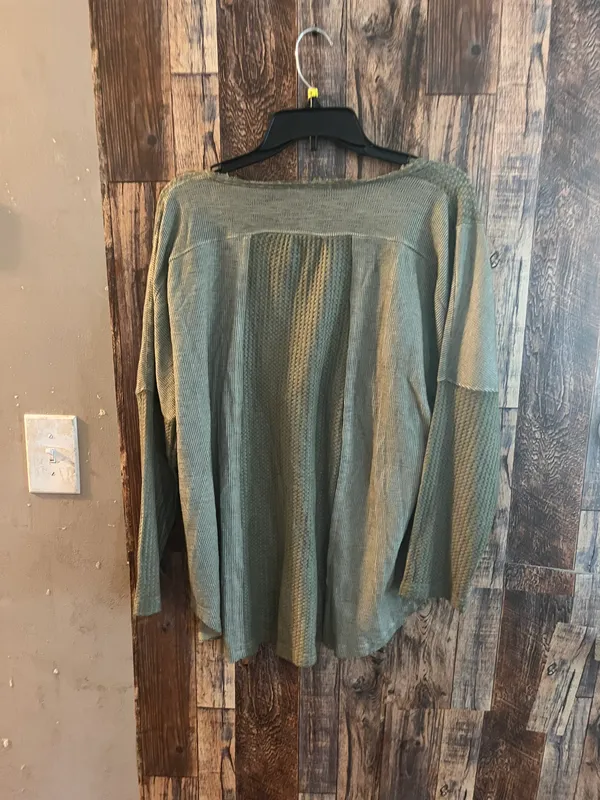 POL women's long sleeve green blouse size small (q7) - Image 4