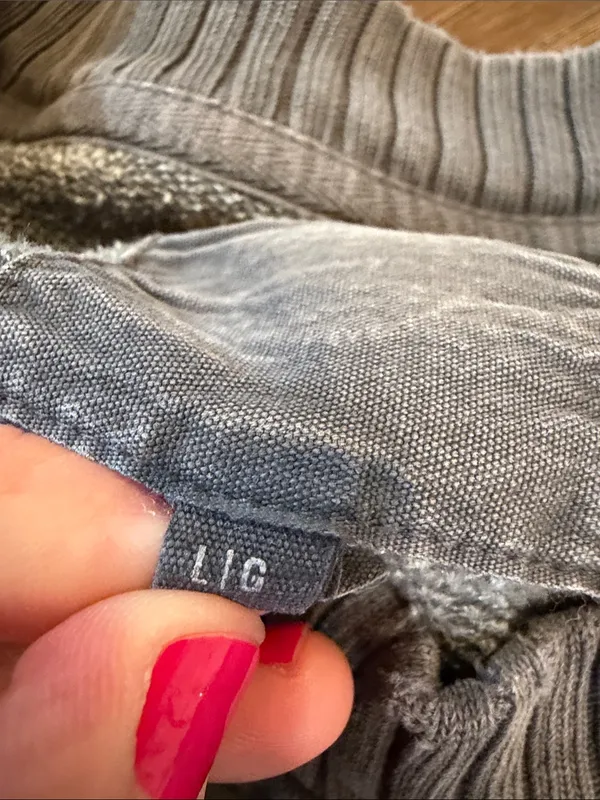 Aerie Down to Earth Crewneck Sweatshirt in Slate Gray Size Large - C73-026 - Image 3