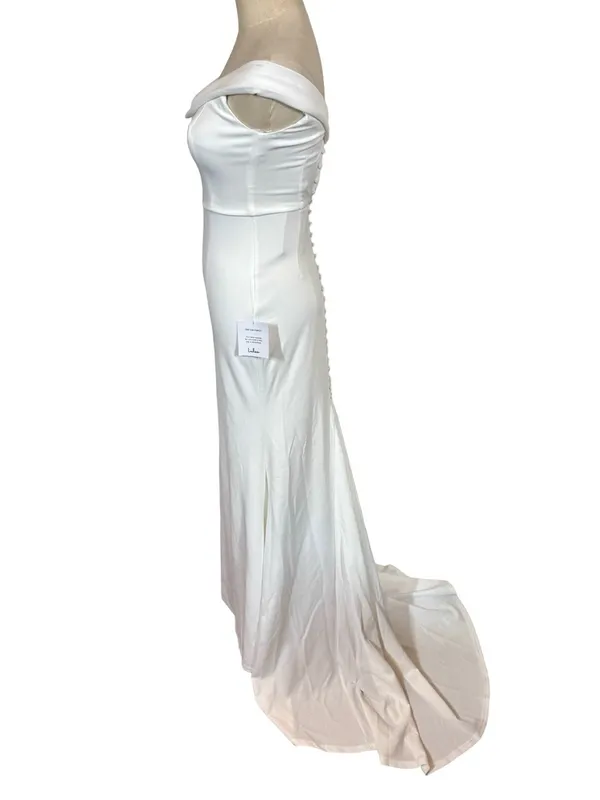 NWT Lulus Arienne White Off-the-Shoulder Mermaid Maxi Dress- Still Full Price - Image 9