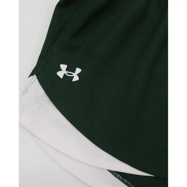 Under Armour Play Up 3.0‎ Shorts Womens Large Green White Athletic Running Gym - Image 5