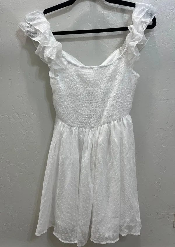 Shein White Sundress Flowy - Image 2