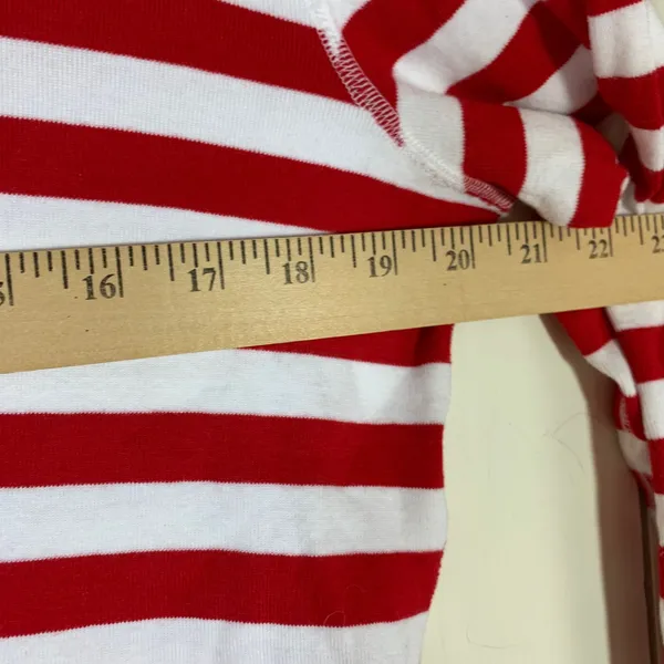 Hanna Andersson XL Red White Green Striped Long Sleeve Holiday Pajama Top‎ ONLY - Image 6