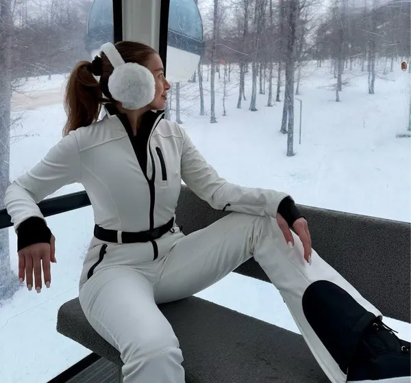 Zara ski jumpsuit Windproof Recco ski collection snowboard suit onsie ski wear - Image 4
