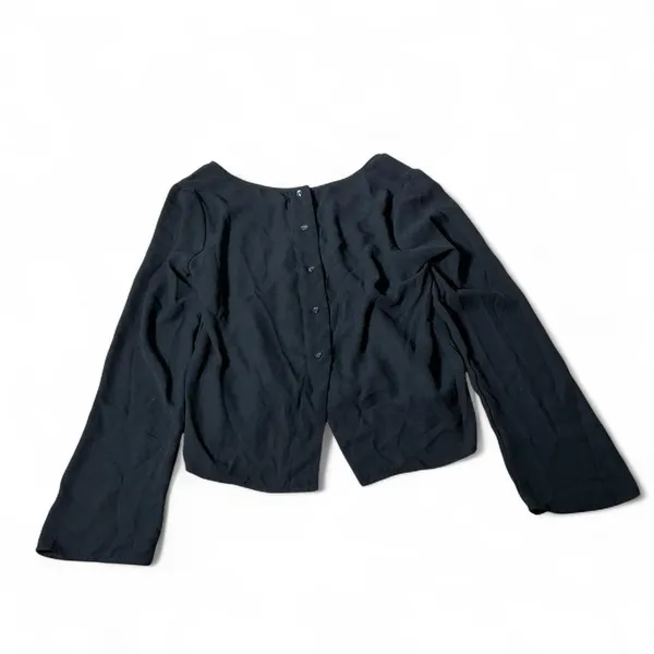BKE Red Black Lace Embroidered‎ Long Sleeve Dark Academia Blouse BRDR14544 S - Image 6