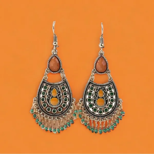 Bohemian Beaded Gypsy Tassel Drop‎ Earrings - Image 3
