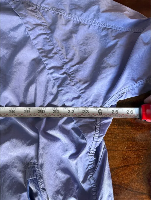 Athleta Lightweight Lavender Hooded Windbreaker Jacket, Size M - Image 8