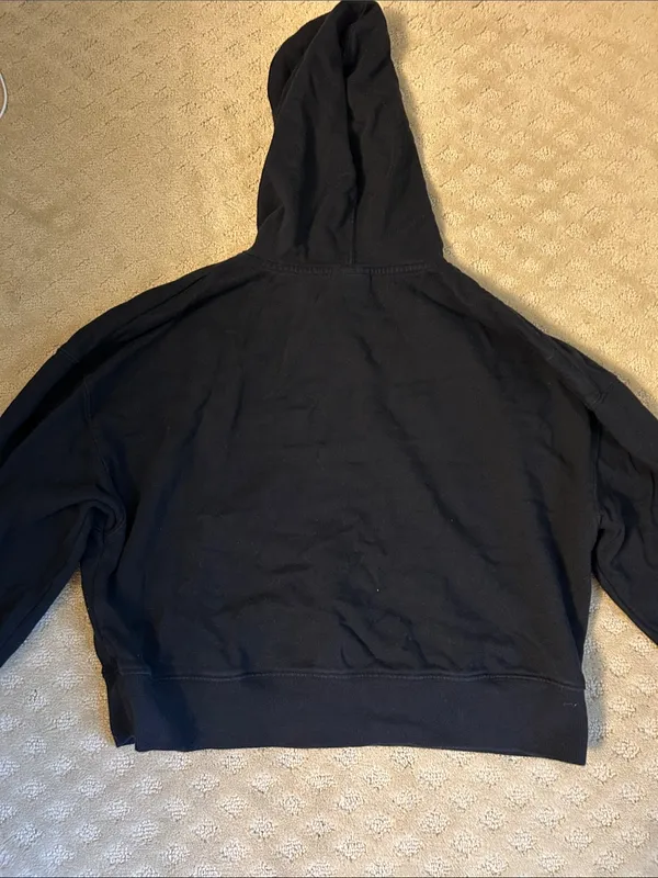 Abound Black Zip Front Pullover Hoodie - Image 7