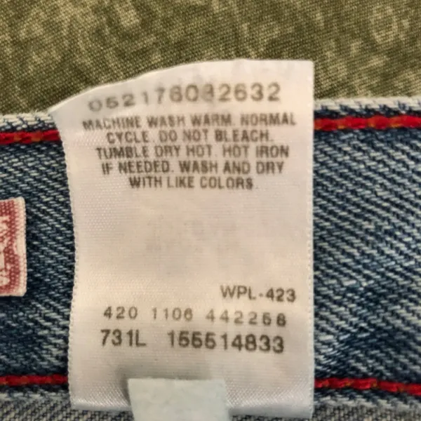 Levis Jeans Women's 14 Blue Vintage 550 Tapered Leg Relaxed Fit Casual - Image 9