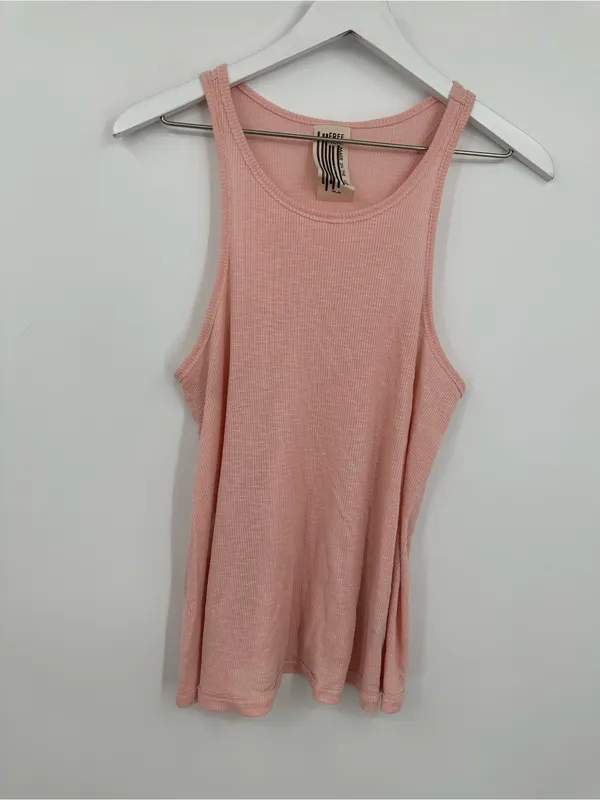 Free People Peach Basic Tank Top Size Medium Boho - Image 3