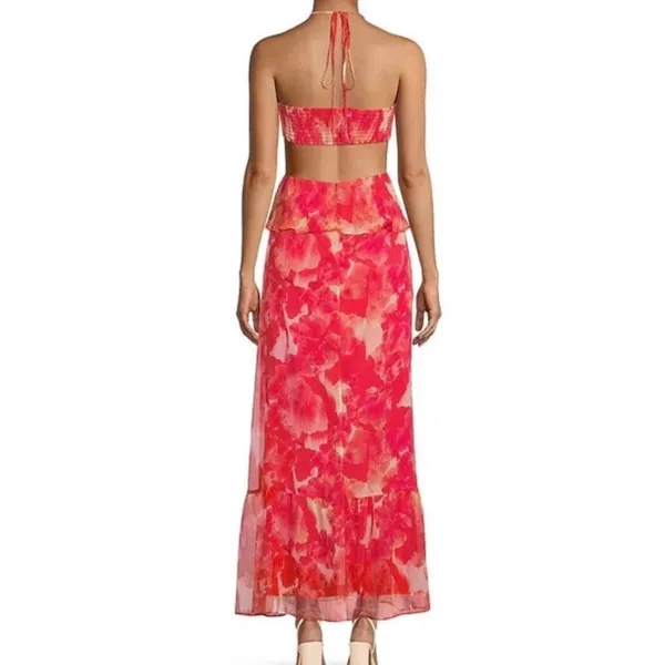 Gianni Bini Cherry Myra Halter Cutout Maxi Dress Sz.10 NWT - Image 5