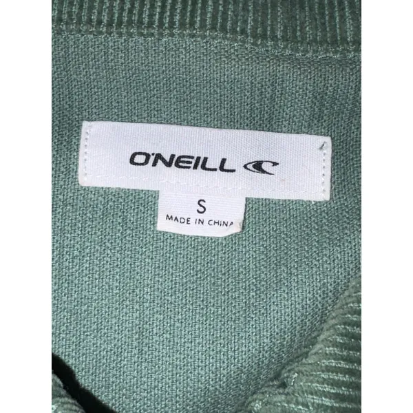 ONeill Tidal Button-Up Jacket Womens Small‎ Green Corduroy Shacket Shirt Jacket - Image 5