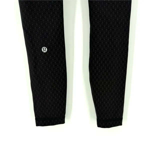 Lululemon Wunder Train High-Rise Tight 25" Size 0 Geo Tile Emboss Black - Image 10