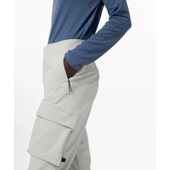 Lululemon LAB Reykur Cargo Pants Gray Womens Sz 12 Hiking Utility Tech NEW Rare - Image 15