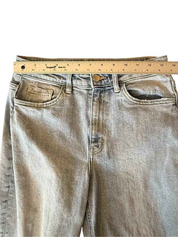 Flying Monkey High Rise Wide Leg Jeans Light Wash Women’s Size 26 - Image 10