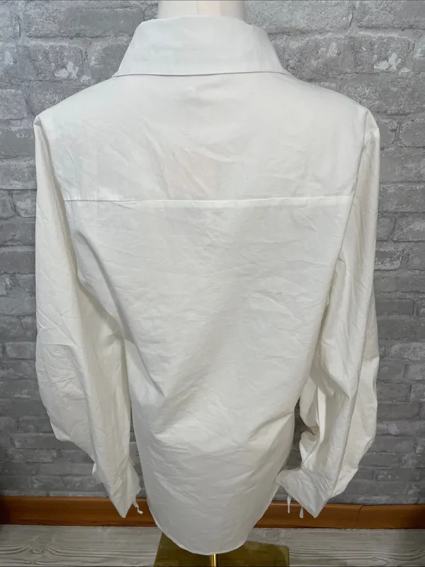 Missguided White Oversized Shirt Dress with Chest Pocket - Image 4