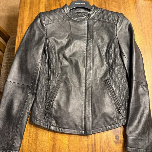 Wilsons Leather Quilted Black Women's Jacket - Image 3