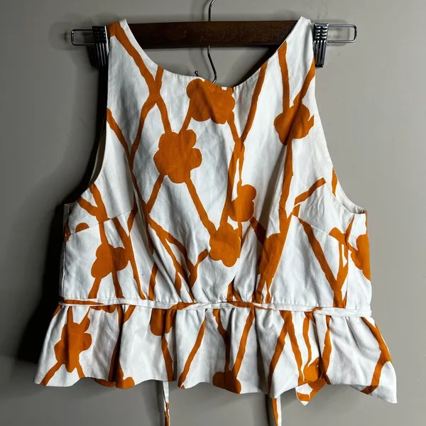 Maeve keyhole back peplum top size 0 - Image 6