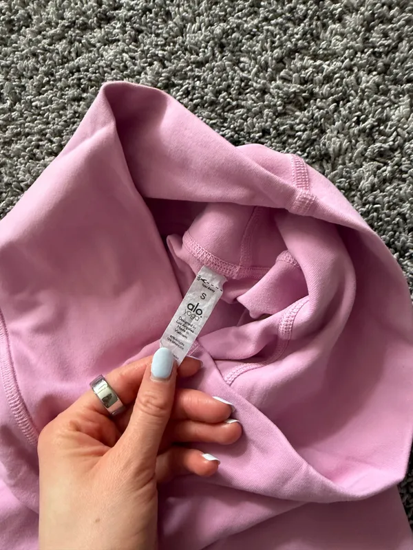 ALO Yoga Light Pink High-Rise Bike Shorts - Image 6