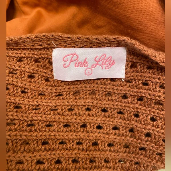 Pink lily loved by you brown halter neck size L NWOT - Image 5