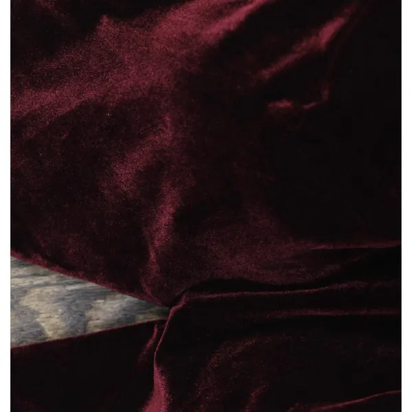 NWT X By Xscape Velvet Long Sleeve Off-The-Shoulder Sheath Dress Burgundy Red 16 - Image 7