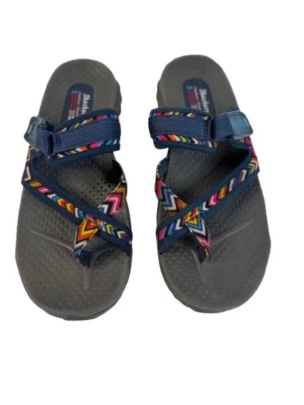 Skechers Colorful Strap Sport Sandals Navy with Multicolor Pattern - Image 2