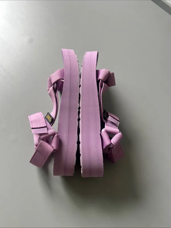 Teva Lavender Platform Strappy Sandals - Image 8