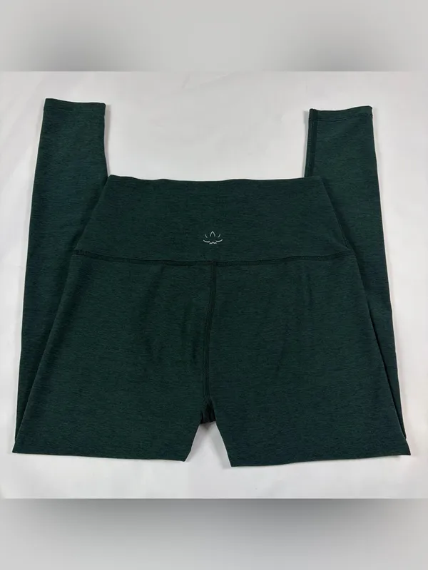 Beyond Yoga Spacedye Vitalize Full Length Midnight Green Heather Leggings Size L - Image 2