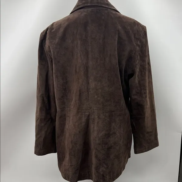 Women's Brown Leather Jacket Size XL - Image 6