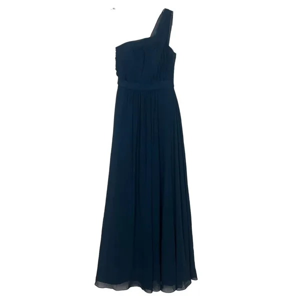 AZAZIE One Shoulder Navy Blue Maxi Dress Size XS - Image 2