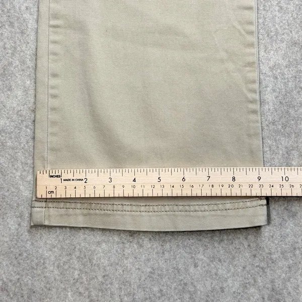 Y2K Abercrombie & Fitch‎ Womens Khaki Chino Pants Low Rise Bootcut Tan Size 4 - Image 8