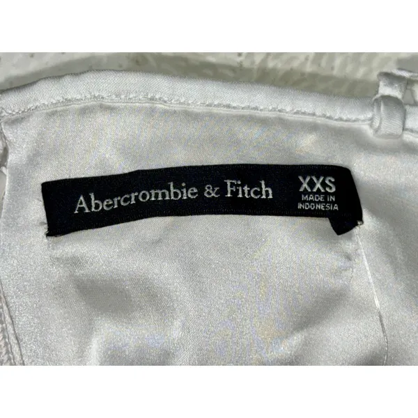NWT Abercrombie & Fitch White Sequin Spaghetti Strap Mini Dress Womens Size XXS - Image 3