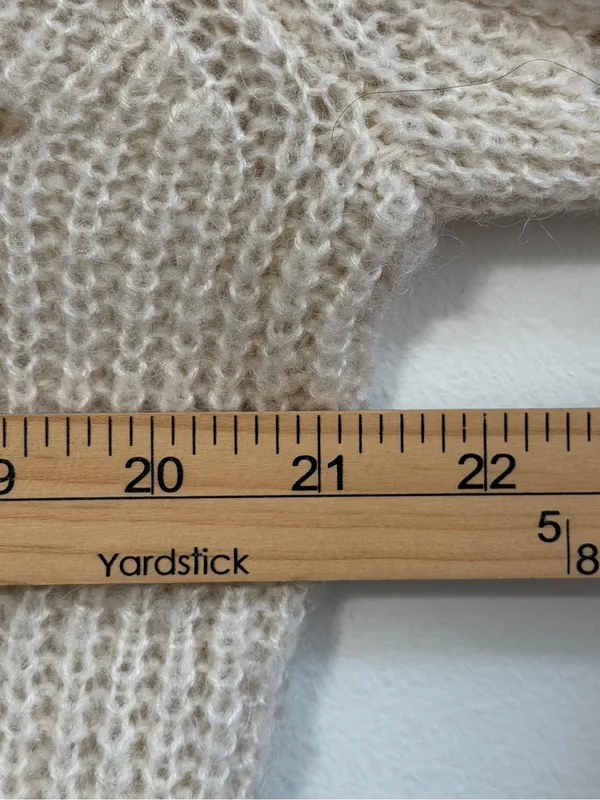 Rolla's Laura Sweater Size Medium / 10 vanilla cream white alpaca knit fall - Image 8