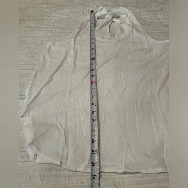 Lanston Twist Back Racerback Tank - White - NWT - Size L - Image 7