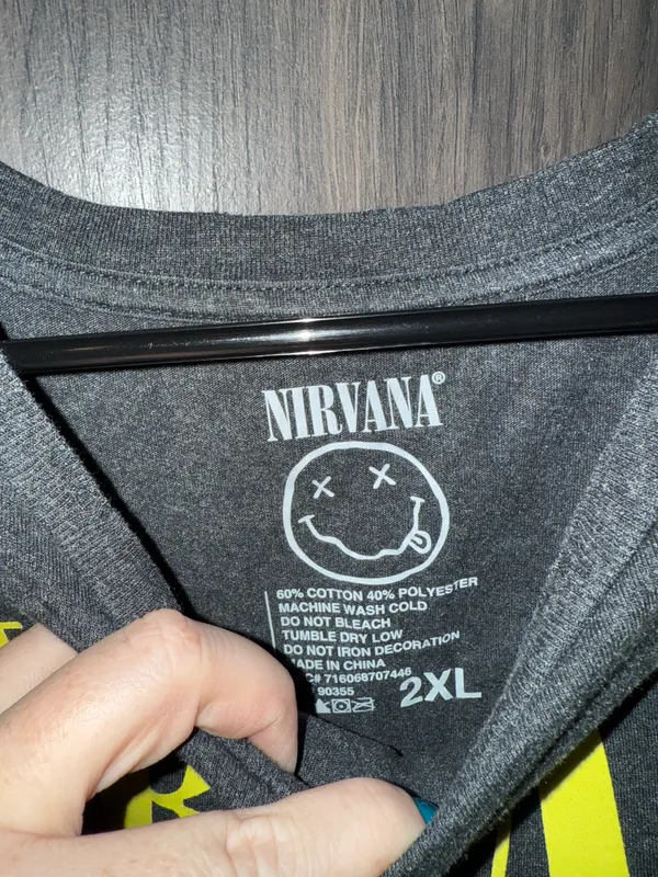 Nirvana graphic tee Gray Size XXL - Image 2