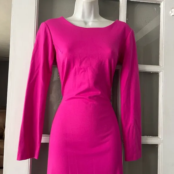 Amanda Uprichard Vibrant Pink Dress - Image 5