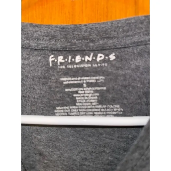 Friends Television Series Graphic T-Shirt Charcoal Gray Womens Small S Tee (C) - Image 3