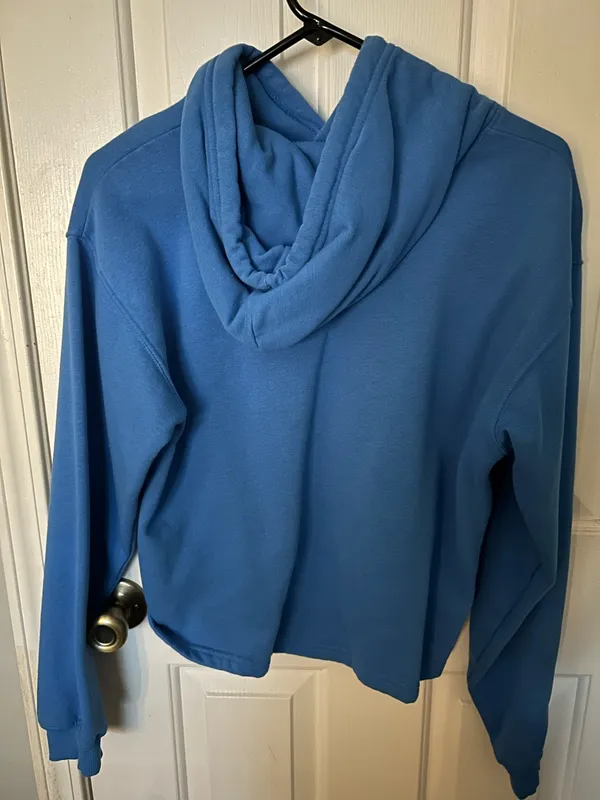 The North Face Women’s Evolution High-Low Hoodie Blue - Image 2
