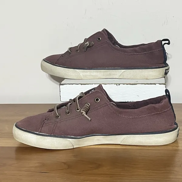 Sperry Top-Sider Women's Pier View Low Top Fashion‎ Sneakers Maroon Size 9 M - Image 2