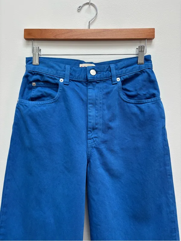 Marni X Uniqlo Blue Wide Leg Baggy Jeans Size 23 x 31 - Image 6