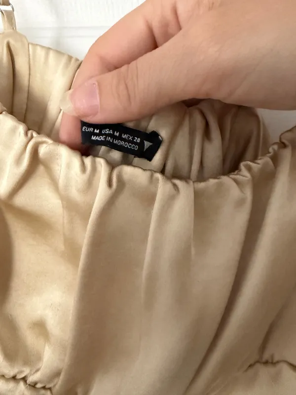ZARA Gold Crop Top - Image 3