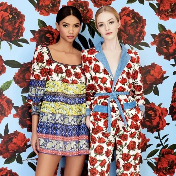 Alice + Olivia Rowen Patchwork in French Quarters‎ Floral Tunic Silk Dress XS/TP - Image 4
