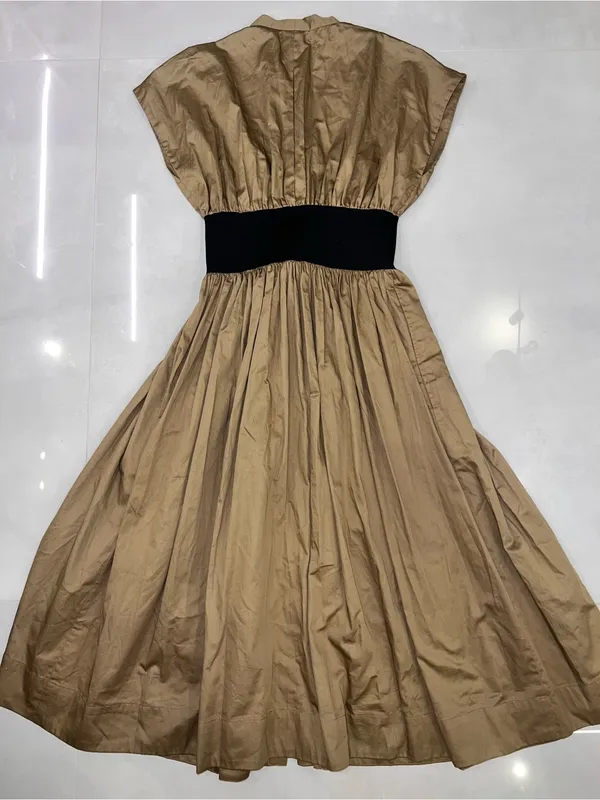 Karina Grimaldi Briar Belted Midi Dress in Mocha - NWT - Image 6