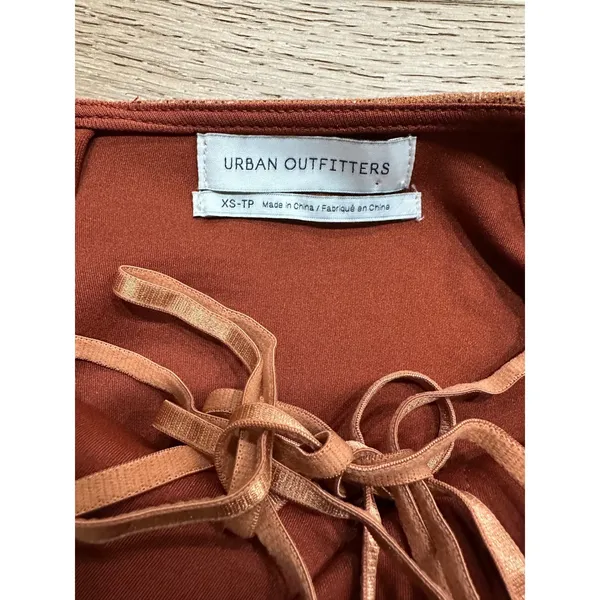 Urban Outfitters Metallic‎ Rust Snake Print Mini Dress - Image 3