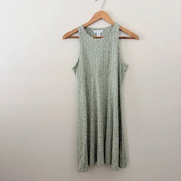 Athleta Santorini Printed Tank Dress Green White Size‎ Small UPF 50+ - Image 3