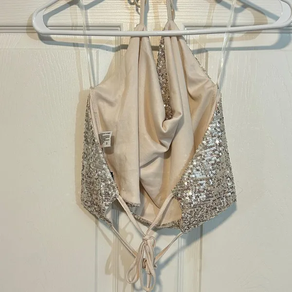 Wild Fable Sequins Halter Top - Image 6
