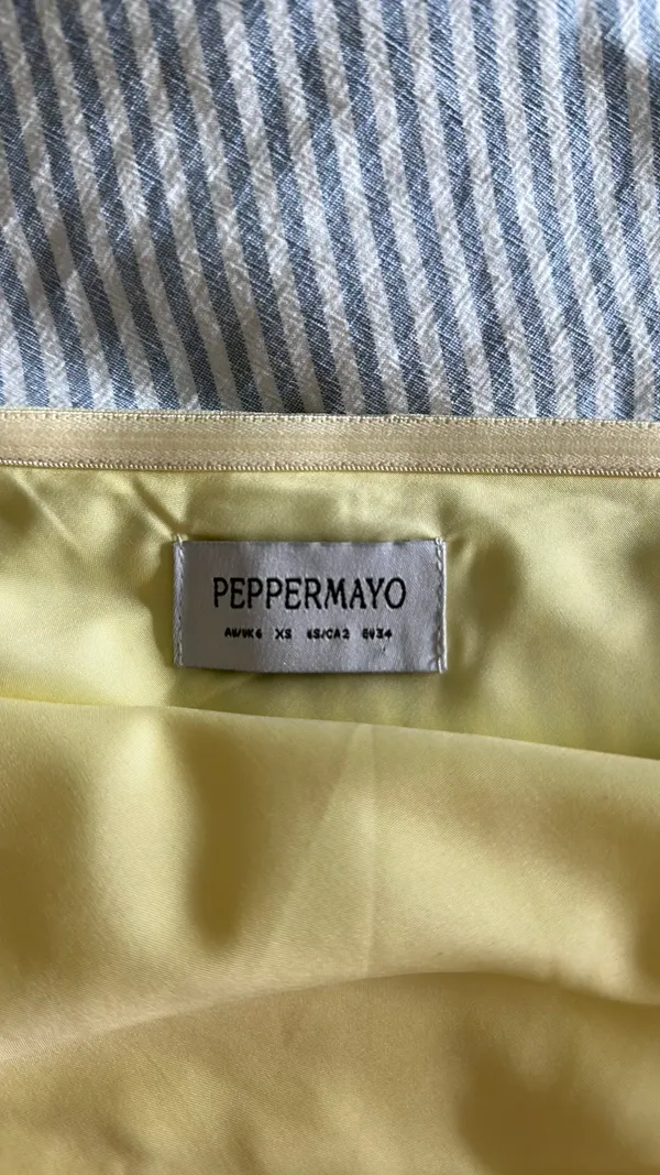 Peppermayo Yellow Strapless Dress - Image 5