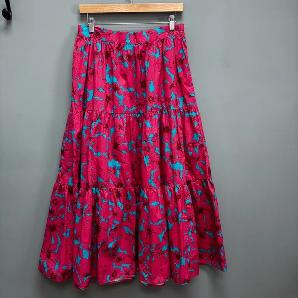 XiRENA Angeline Midi Tiered Skirt Formentera Pink L - Image 4